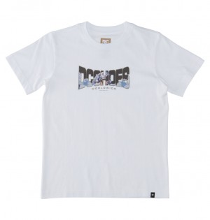 DC Astro Kids' T-Shirt White | US-2147RIS