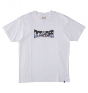 DC Astro Men T-Shirt White | US-0538CTD