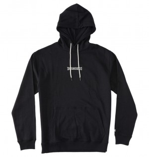 DC Baseline Ph Men Hoodie Black | US-9231AVN