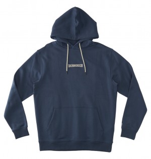 DC Baseline Ph Men Hoodie Indigo | US-3681TMB