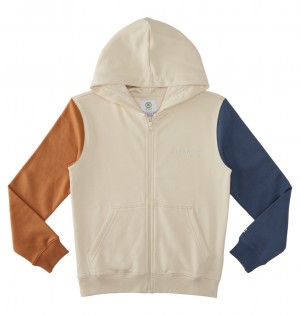 DC Baseline Zip-Up Kids' Hoodie Beige | US-2136XIG