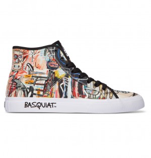 DC Basquiat Manual High-Top Men Sneakers Multicolor | US-7521ODQ