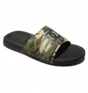 DC Bolsa Men Slides Black / Camo | US-8429LNR