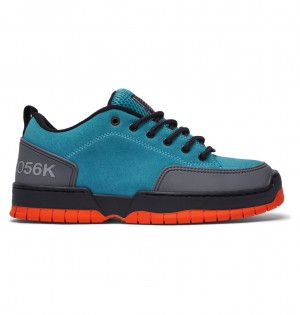 DC Bronze56k X DC Clocker Men Sneakers Dark Turquoise | US-7281SRB