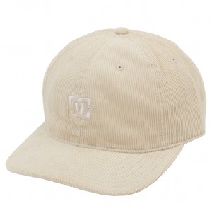 DC Cap Star Corduroy Men Caps Beige | US-6315LJY