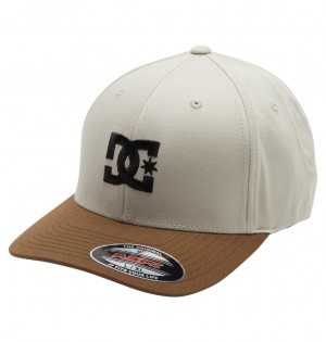 DC Cap Star Seasonal Flexfit Men Caps Beige | US-6421BTZ