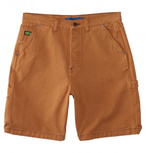 DC Carpenter Baggy 22" Carpenter Denim Men Shorts Brown | US-9618DIW