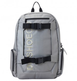 DC Chalkers 28L Large Skate Men Backpacks Grey | US-3980QTN