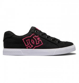 DC Chelsea Women Sneakers Black / Pink / Black | US-6057TZU