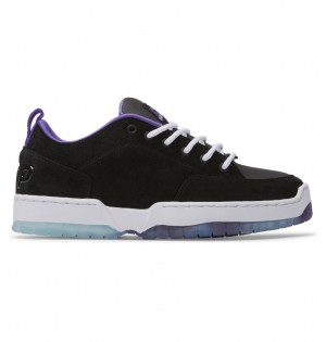 DC Clocker Men Sneakers Black / Purple | US-7856QJC