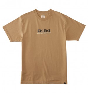 DC Compass Men T-Shirt Brown | US-3197XES