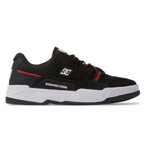 DC Construct Men Sneakers Black / Coral | US-6107SWV