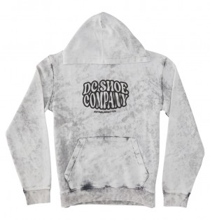 DC Contour Kids' Hoodie Grey Wash | US-4836XMC