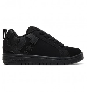 DC Court Graffik Kids' Sneakers Black | US-2467DQN