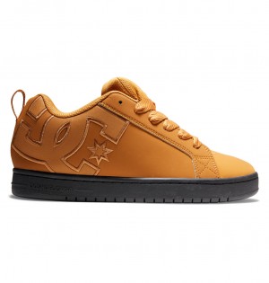 DC Court Graffik Men Sneakers Brown | US-0694RFY