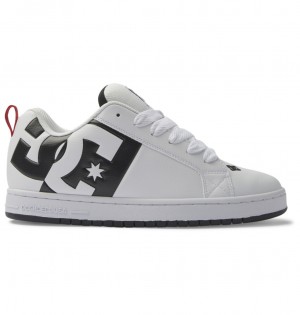 DC Court Graffik Men Sneakers White / Black / White | US-5942CZQ