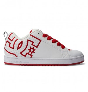 DC Court Graffik Men Sneakers White / Red / Grey | US-0146EDY