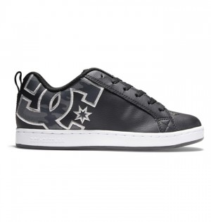 DC Court Graffik Women Sneakers Black Camo | US-6597AKN