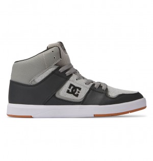 DC Cure High-Top Men Sneakers Dark Grey / Light Grey | US-2403HQC