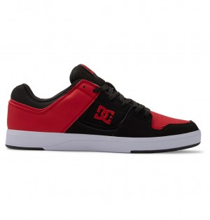 DC Cure Men Sneakers Black / Red / Black | US-9835JTV