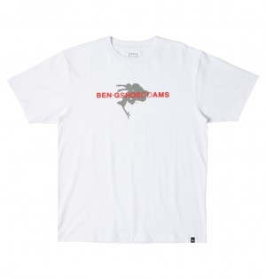 DC DC x Ben G Tre Flip Men T-Shirt White | US-3501QDY