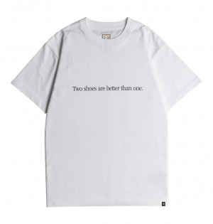 DC DCrave Men T-Shirt White | US-3729WXF