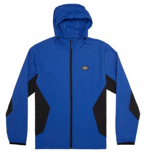 DC Define Block Water-Resistant Windbreaker Men Jackets Blue | US-3512HRT