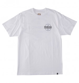 DC Eurostep Men T-Shirt White | US-3572CZY