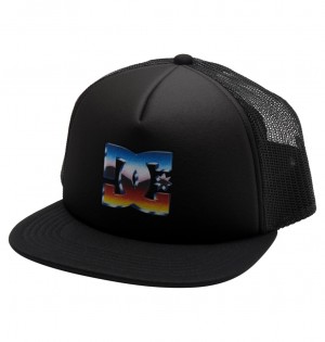 DC Gas Station Trucker Kids' Caps Black | US-7208JGR