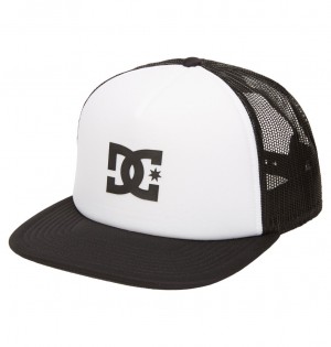 DC Gas Station Trucker Kids' Caps White / Black | US-7683ORC