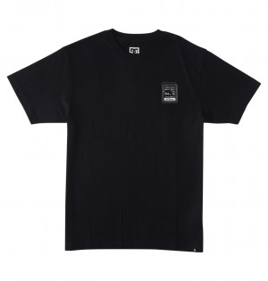 DC Heikkila Sw 360 Flip Men T-Shirt Black | US-3028YAW