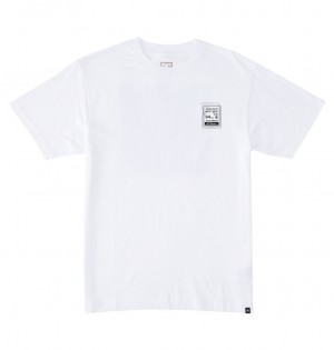 DC Heikkila Sw 360 Flip Men T-Shirt White | US-5862YQJ