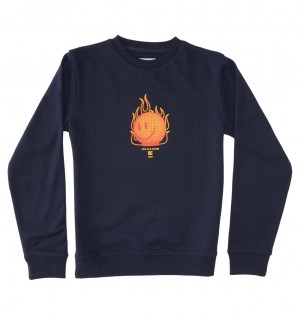 DC Its All Good Kids' Sweatshirt Navy | US-2678ZTB