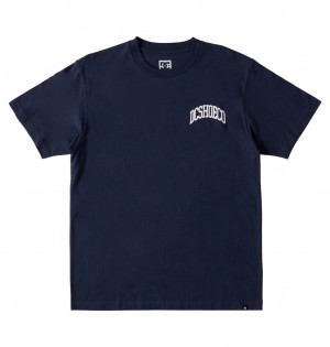 DC Jaakko Men T-Shirt Navy | US-9852PCZ