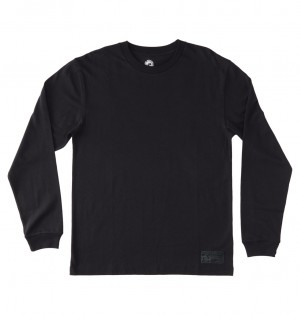 DC Kalis 25 Long Sleeve Men T-Shirt Black | US-3452KQG