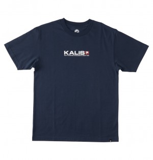 DC Kalis 25 Men T-Shirt Navy | US-2978HDP