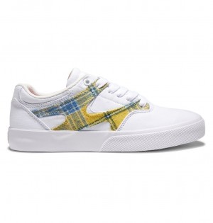 DC Kalis Vulc Leather Women Sneakers White | US-6801IOC