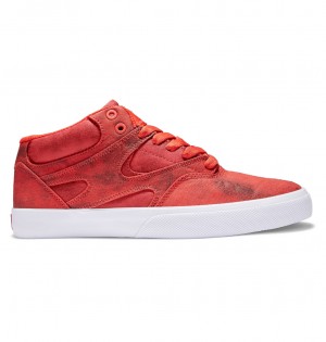 DC Kalis Vulc Mid Men Sneakers Red | US-0475VLG