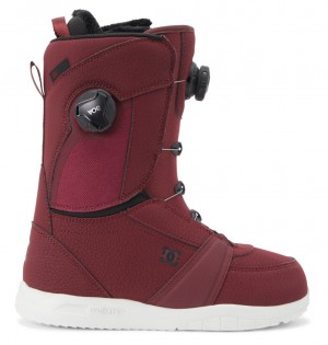 DC Lotus BOA® Women Snowboard Boots Burgundy / Black | US-7892ZEM