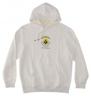 DC Lucky Hand Pullover Men Hoodie White | US-1382QKM