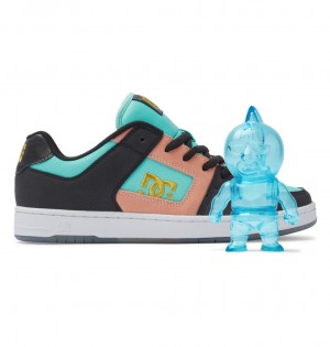 DC Manteca 4 Atmos Men Sneakers Black / Pink / Turquoise | US-9721WBM