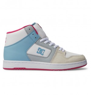 DC Manteca 4 Hi High-Top Women Sneakers Blue / Pink | US-1425QBC