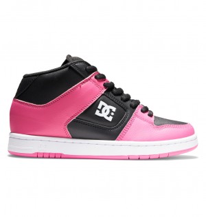 DC Manteca 4 MID Mid-Top Women Sneakers Black / Pink | US-8904VEO