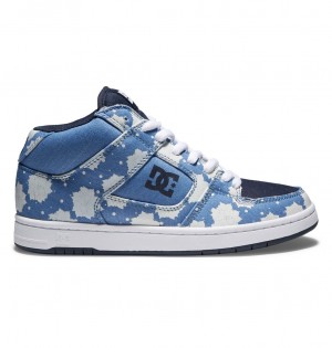 DC Manteca 4 MID Mid-Top Women Sneakers Dark Blue | US-4682DLG