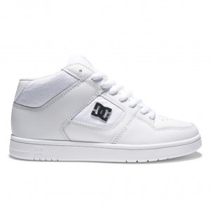 DC Manteca 4 MID Mid-Top Women Sneakers White / Silver | US-3762OMA