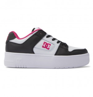 DC Manteca 4 Platform Flatform Women Sneakers Black / White / Pink | US-9750WCH