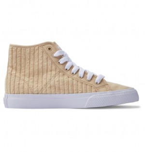 DC Manual Hi High-Top Women Sneakers Brown | US-7563EVH