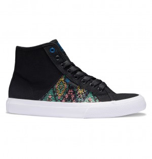 DC Manual Hi Tx Le High-Top Women Sneakers Blue | US-7516UCL