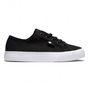 DC Manual Kids' Sneakers Black / White | US-4671VLE