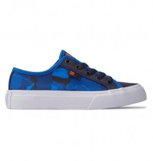 DC Manual Kids' Sneakers Blue / Orange | US-4720LHF